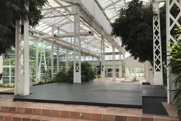 Pista de dança flamenca em Invernadero del Matadero, Madrid, março 2017.